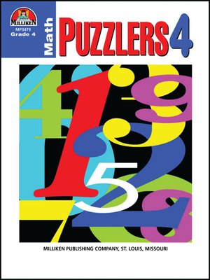 cover image of Math Puzzlers - Grade 4